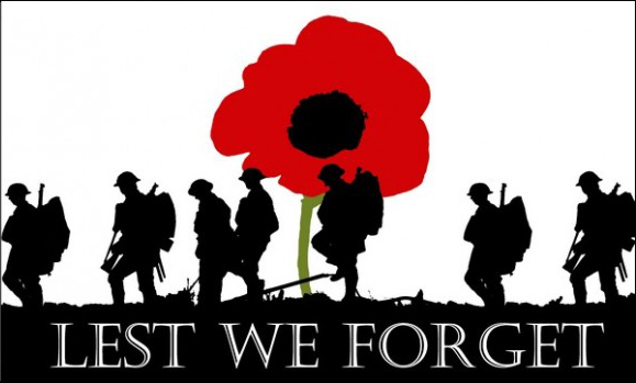 flag lest we forget army